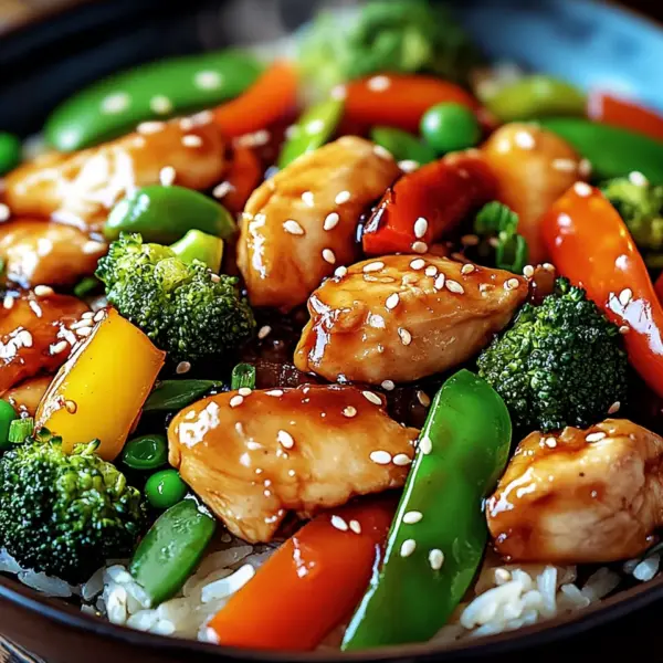 Teriyaki-Hähnchen mit Gemüse
