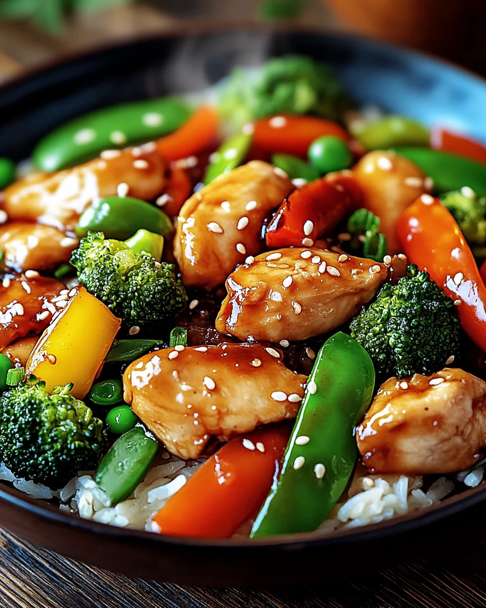Teriyaki-H&auml;hnchen mit Gem&uuml;se