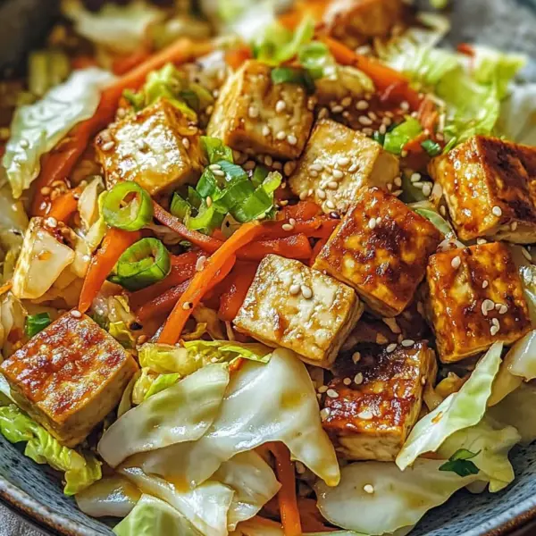 Tofu Kohlgemüse Pfanne