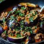 T&uuml;rkische Auberginen-Hackfleisch-Pfanne