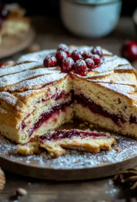Winterlicher Spekulatius-Hefekuchen mit Marmelade
