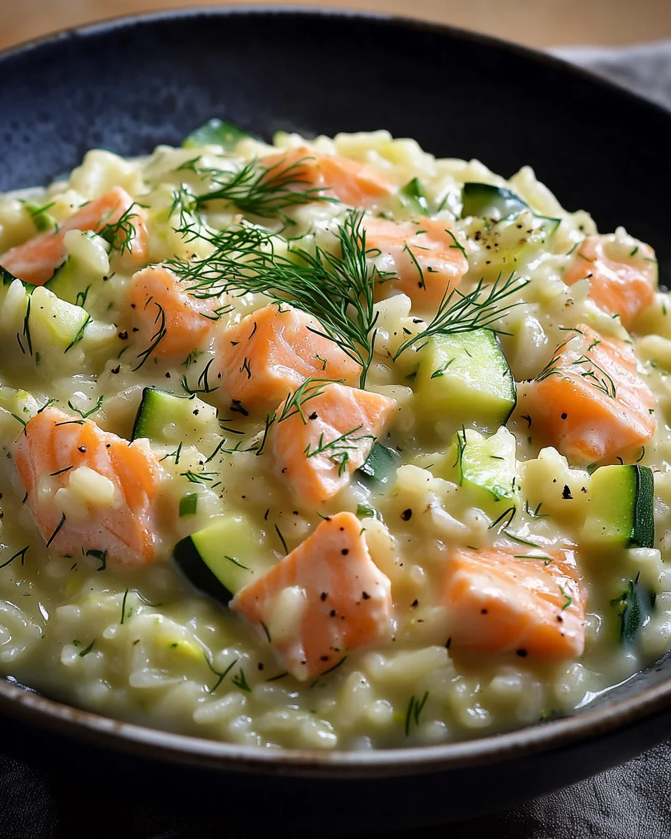 Zucchini-Lachs-Risotto