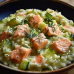 Zucchini-Lachs-Risotto