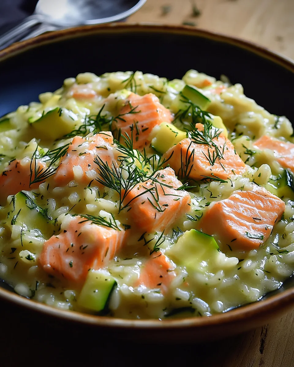 Zucchini-Lachs-Risotto
