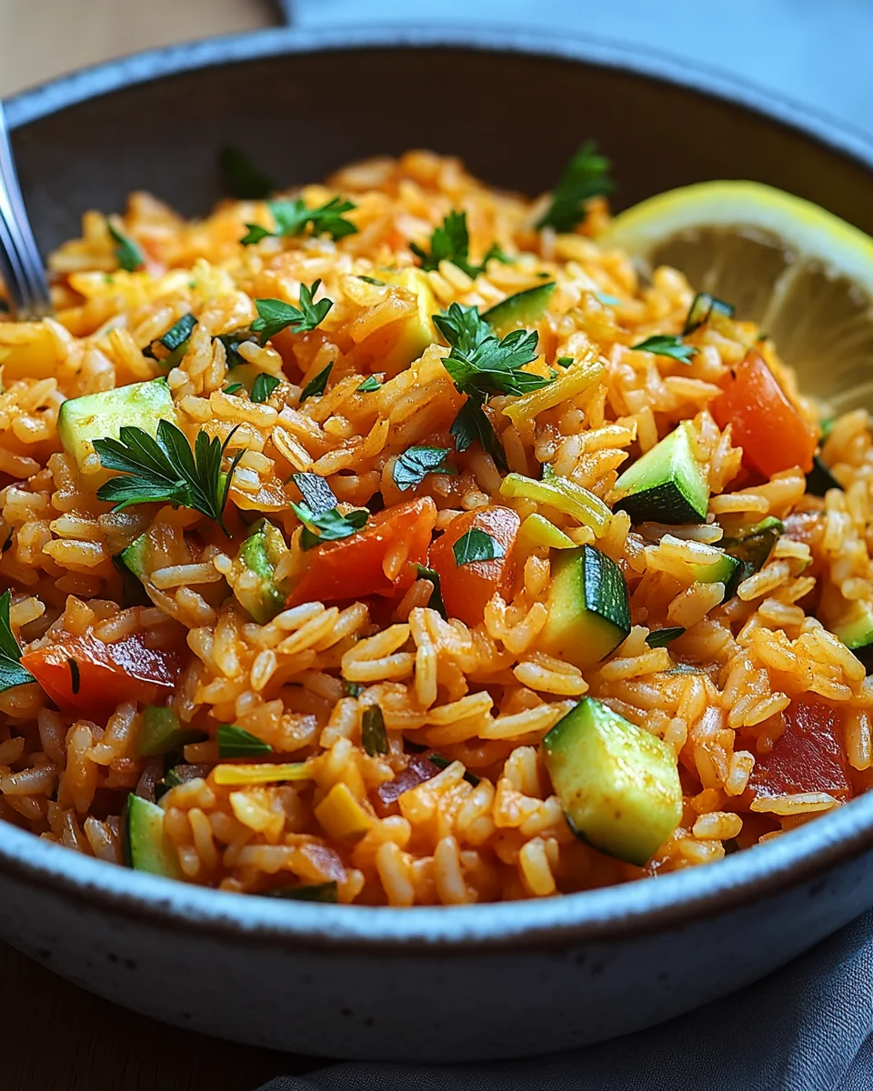 Zucchini-Tomaten-Reis