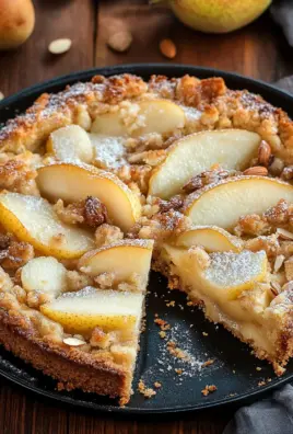 Birnenkuchen mit Streusel