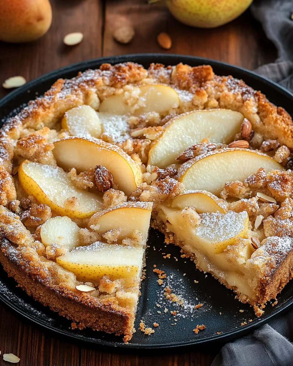 Birnenkuchen mit Streusel