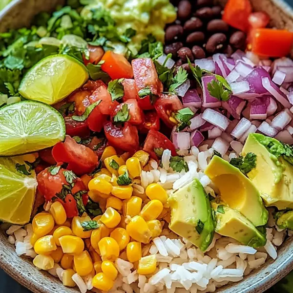 Bunte Burrito-Bowl