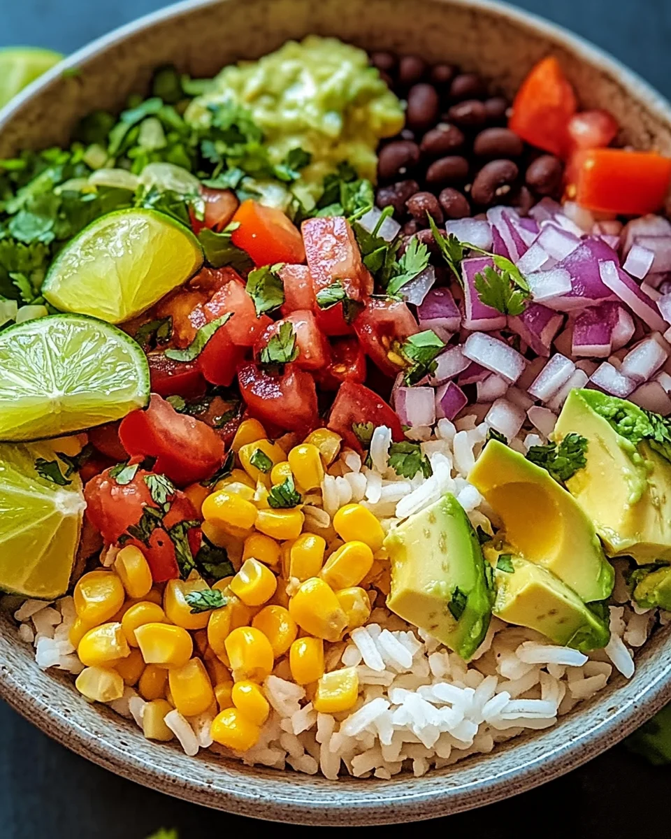 Bunte Burrito-Bowl