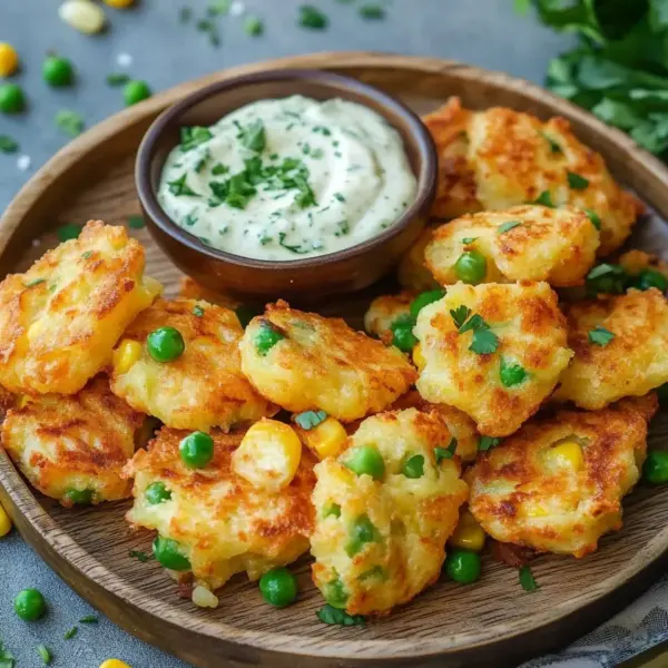 Gemüseschmarrn mit Kräuterdip