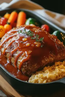 Hackbraten aus dem Backofen
