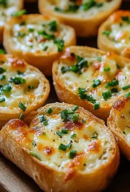 Käse Knoblauch Brot Häppchen