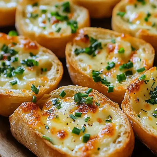 Käse Knoblauch Brot Häppchen