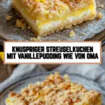 Knuspriger Streuselkuchen mit Vanillepudding wie von Oma 17 Pinterest Hidden Image
