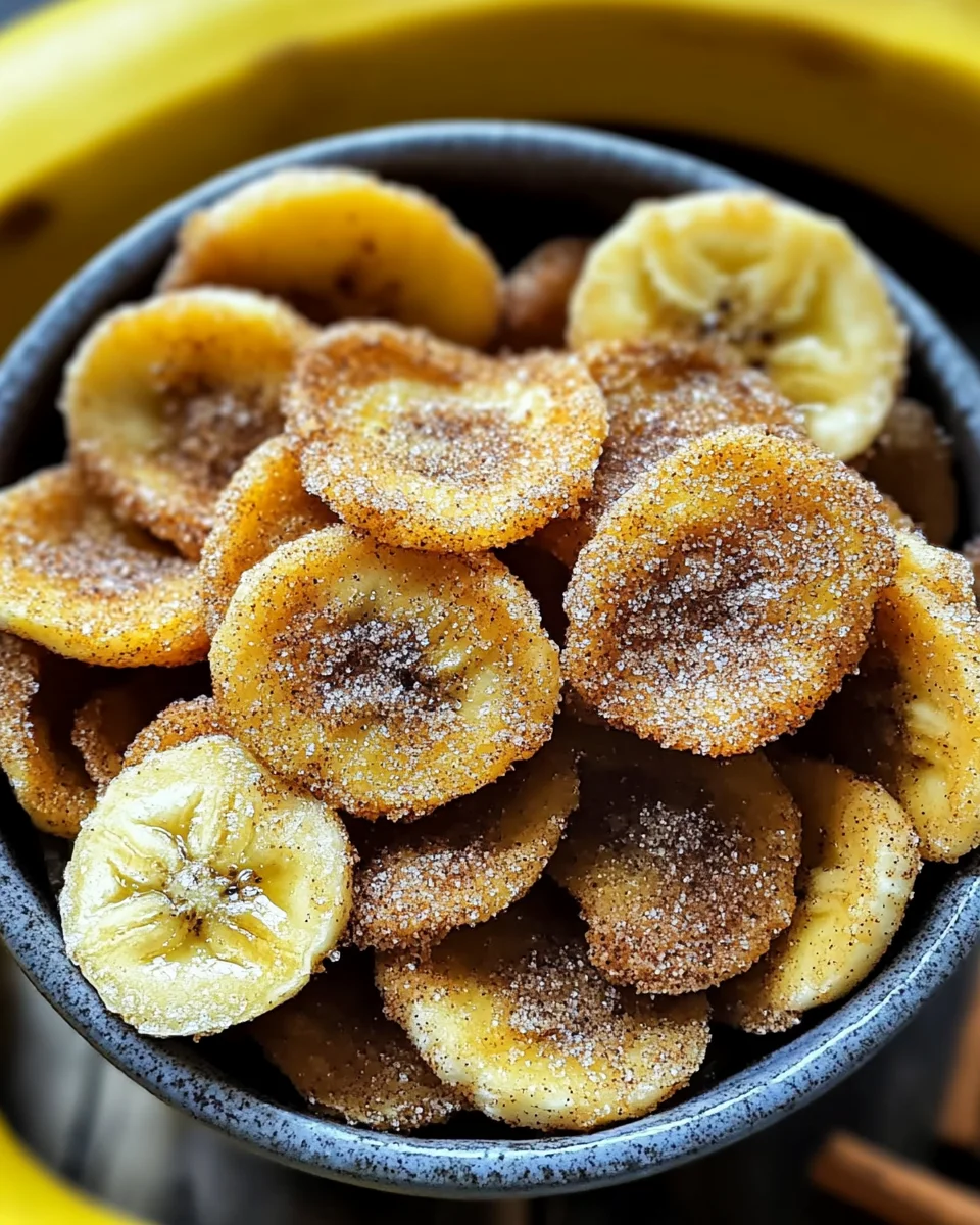 Luftfritteuse Zimt Bananen