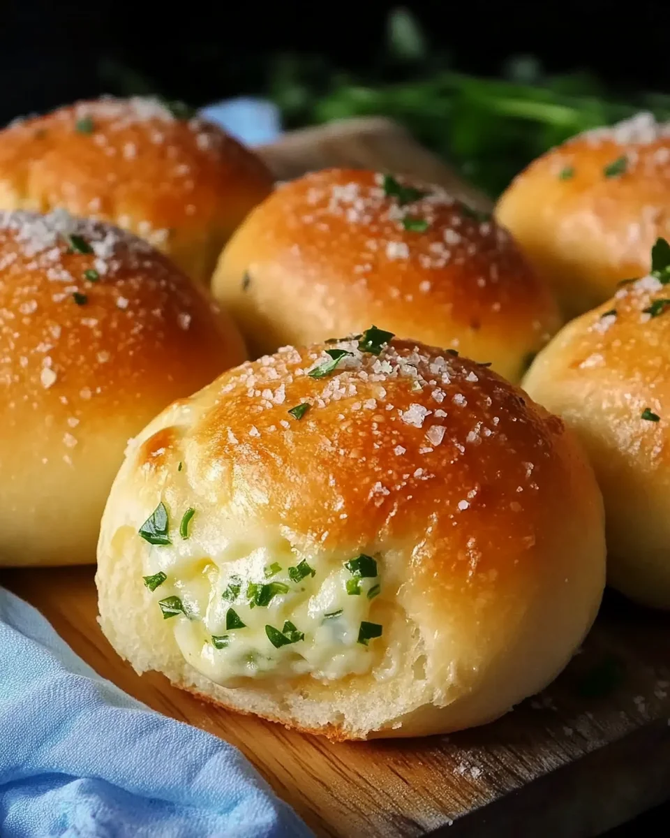 Megalecker Knoblauch Brötchen gefüllt mit Mozzarella Käse Rezept 22 Megalecker