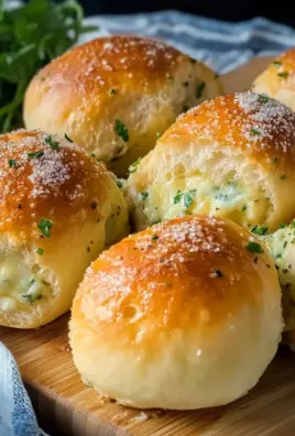 Megalecker Knoblauch Brötchen gefüllt mit Mozzarella Käse Rezept
