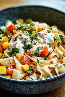 Nudel-Hähnchensalat mit Frühlingszwiebeln