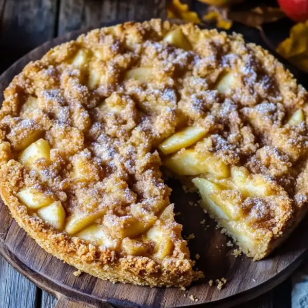 Omas blitzschneller Apfelkompott-Streuselkuchen