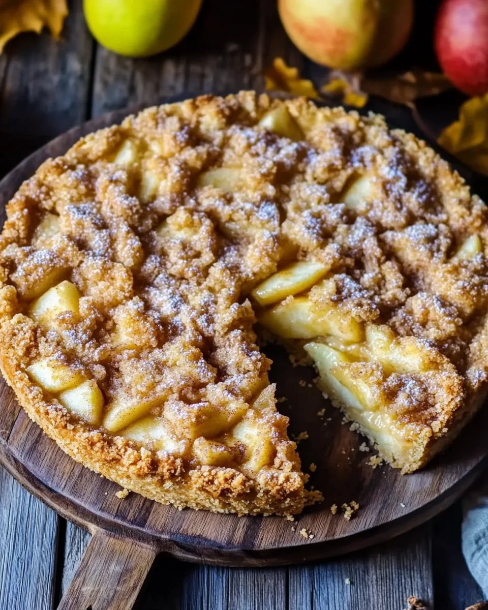 Omas blitzschneller Apfelkompott-Streuselkuchen