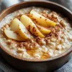 Overnight Oats with Cinnamon and Pear