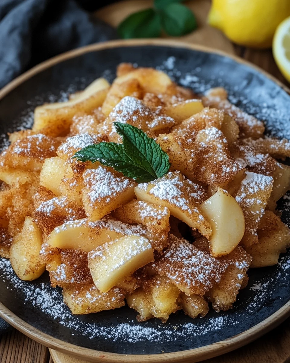 Rezept für Apfel Zimt Kaiserschmarrn
