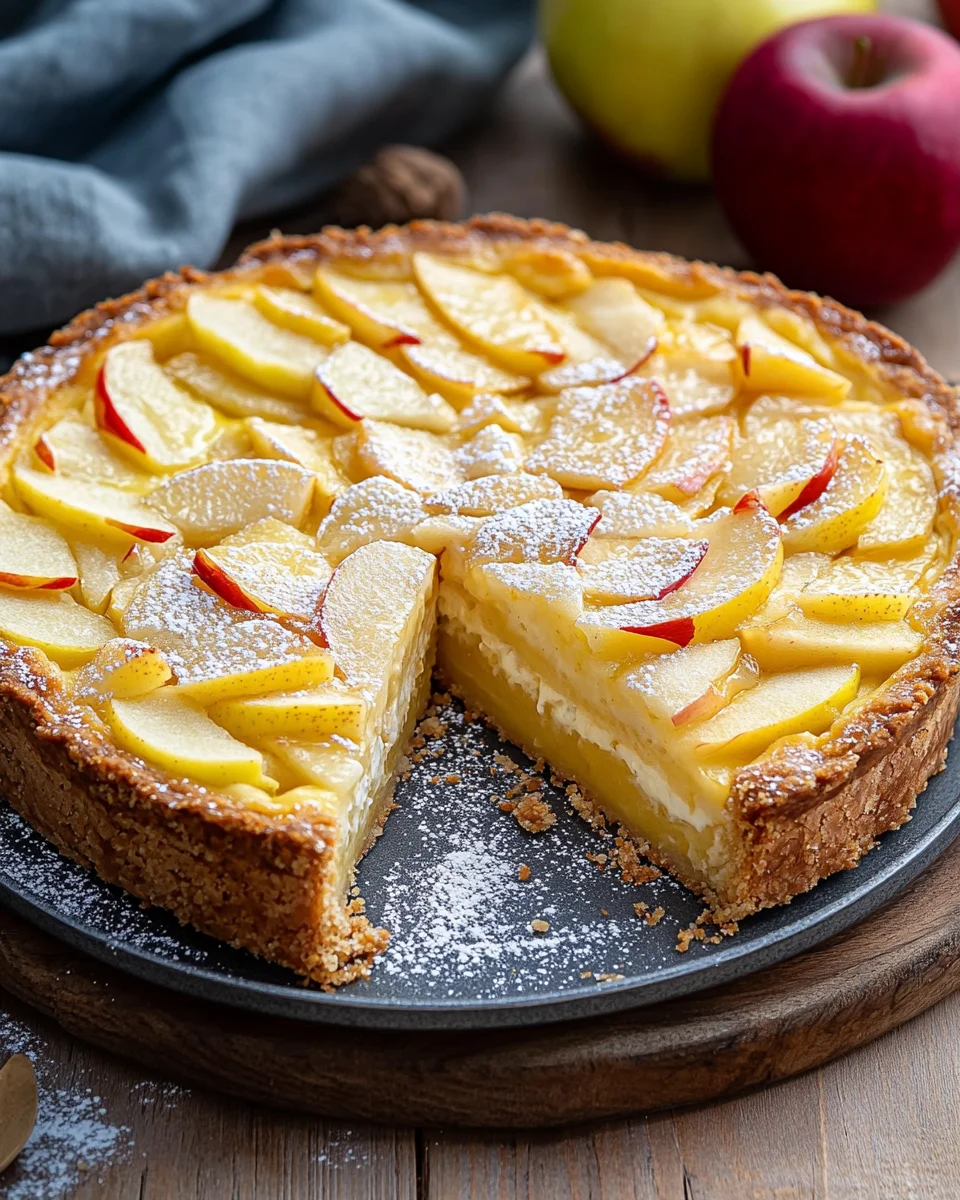 Saftiger Apfelkuchen mit Pudding 18 Saftiger