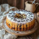 Saftiger und lockerer Eierlik&ouml;rkuchen mit Schokoraspeln