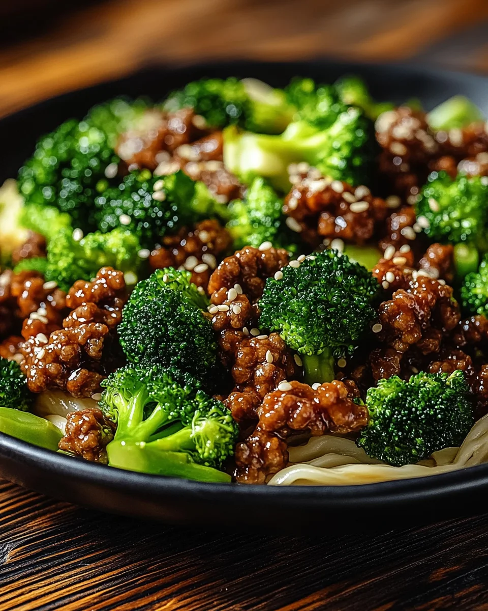 Teriyaki-Hackfleisch-Pfanne