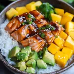 Teriyaki Lachs Reissch&uuml;ssel mit Mango