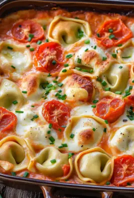 Tortellini-Auflauf mit Tomaten & Mozzarella