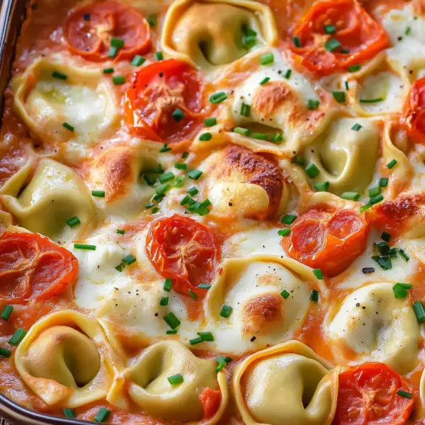 Tortellini-Auflauf mit Tomaten & Mozzarella