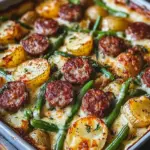 Wurst Bohne Kartoffel Auflauf