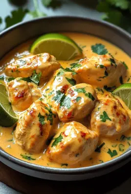 Zartes Hähnchen in Kokos-Limetten-Sauce