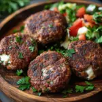 Bifteki &ndash; Griechische Frikadellen gef&uuml;llt mit Schafsk&auml;se