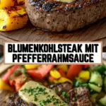 Blumenkohlsteak mit Pfefferrahmsauce 21 Pinterest Hidden Image