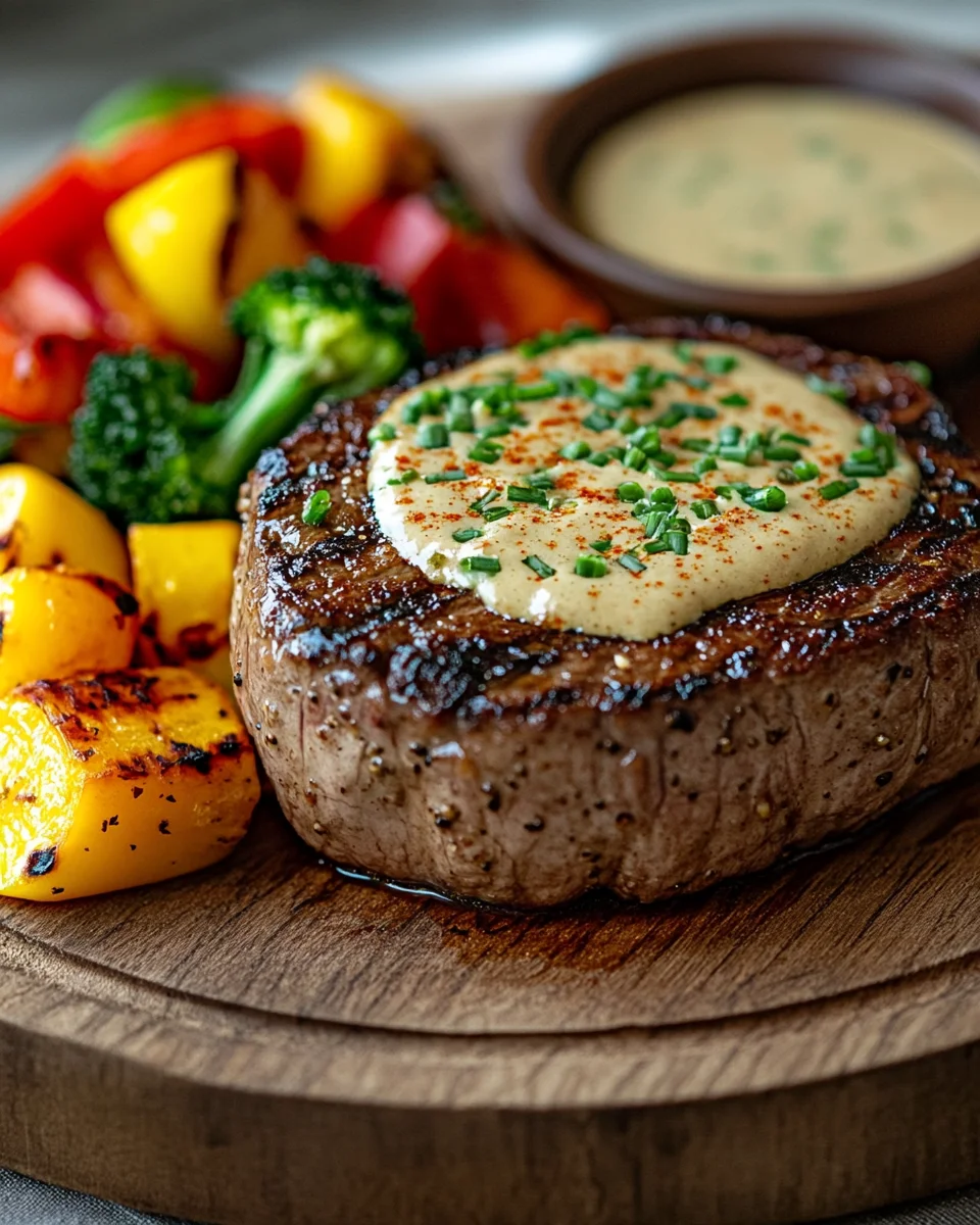 Blumenkohlsteak mit Pfefferrahmsauce