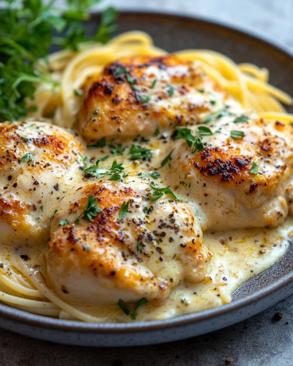 Cremiges Parmesan-Hühnchen mit Frischkäse 17 Cremiges
