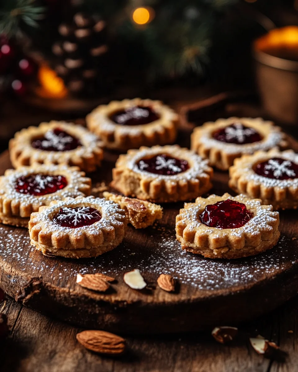 Feine Linzer-Plätzchen mit Marmelade