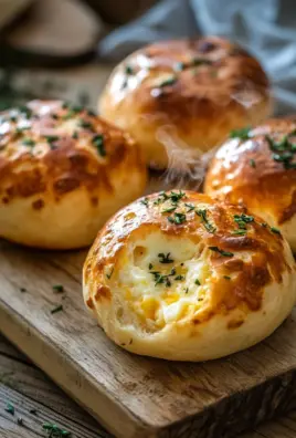 Gefüllte Frühstücksbrötchen mit Ei und Käse – im Ofen gebacken