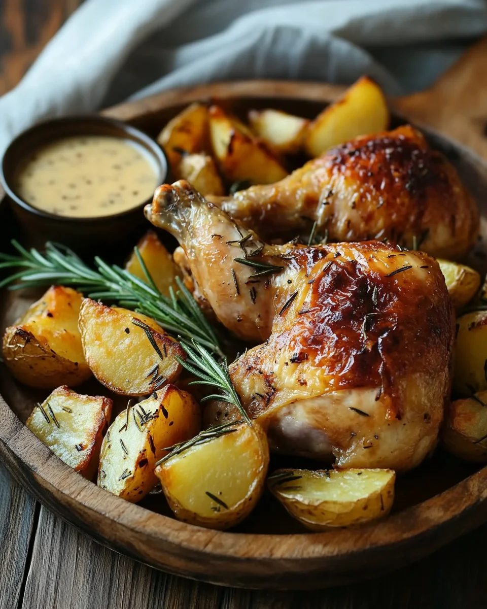 Hähnchen-Rosmarinkartoffel-Blech