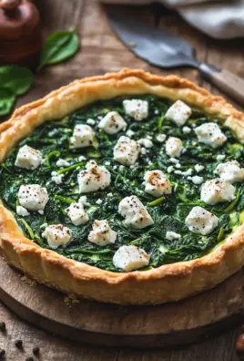Herzhafte Quiche mit Spinat und Feta