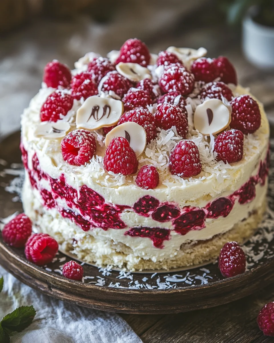 Himbeer-Raffaello-Torte