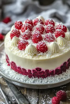 Himbeer-Raffaello-Torte ohne Gelatine