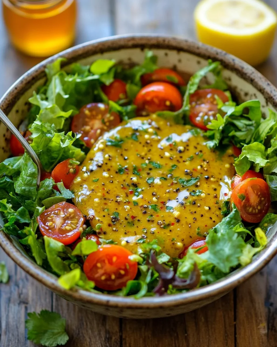 Honig-Senf-Zitronen-Vinaigrette