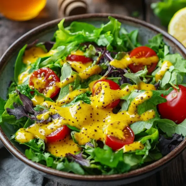 Honig-Senf-Zitronen-Vinaigrette