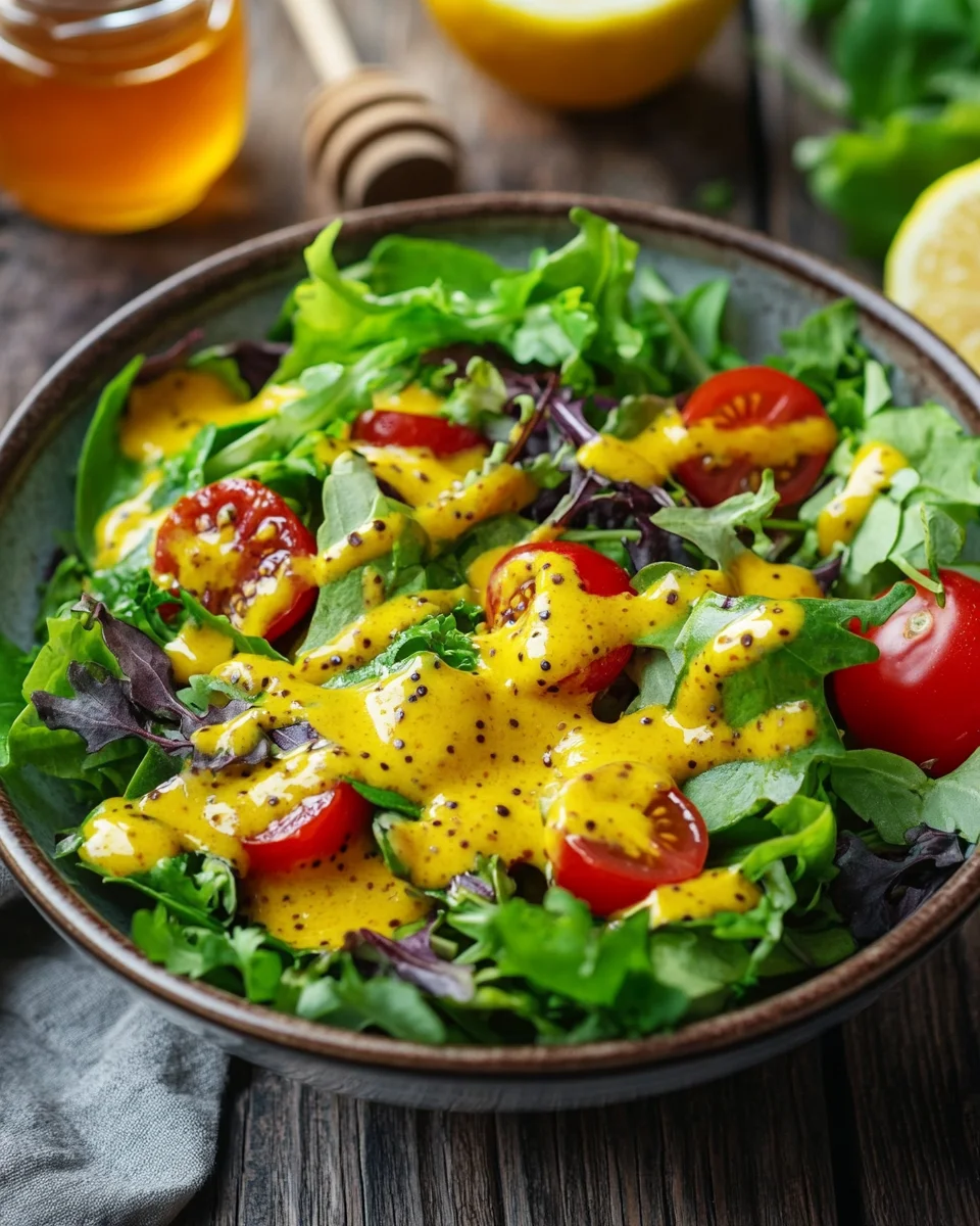 Honig-Senf-Zitronen-Vinaigrette
