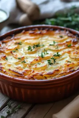 Hüttenkäse Kartoffelrösti Auflauf