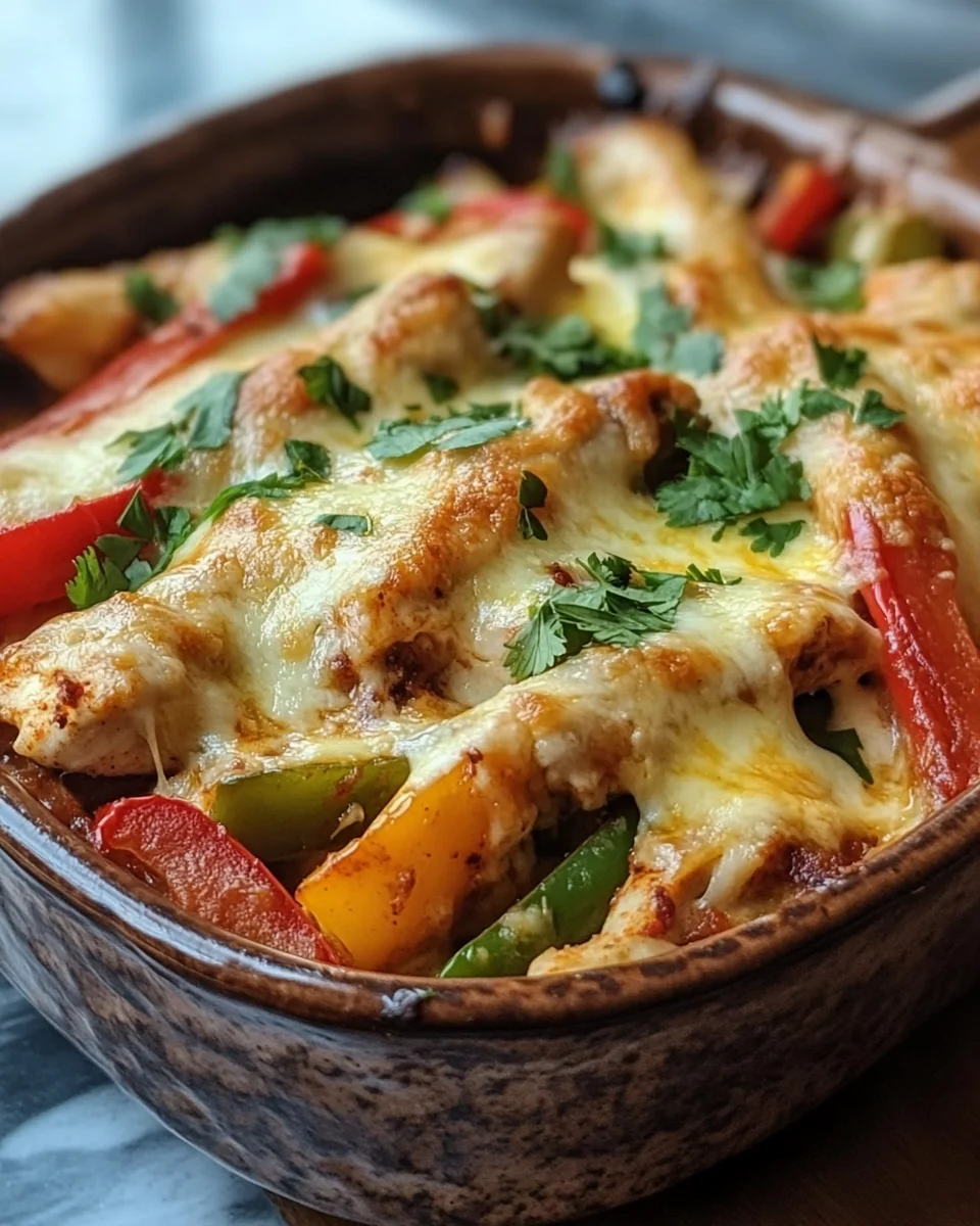 Käsiger Fajita Hähnchen Auflauf 22 Käsiger