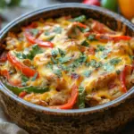 K&auml;siger Fajita H&auml;hnchen Auflauf